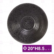 8吋天目雲彩喇叭碗-Φ20xH8.5cm