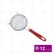 金豐雅典 紅圓柄濾網 3號 Φ12cm
