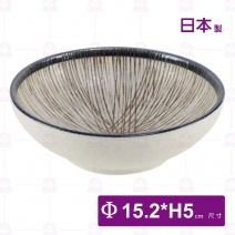 【日本製】亂十草6吋淺缽-Φ15.2xH5cm