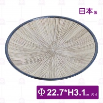 【日本製】亂十草 8.5吋盤-Φ22.7xH3.1cm