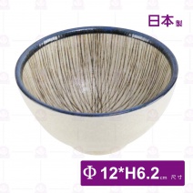 【日本製】亂十草 飯碗-Φ12xH6.2cm