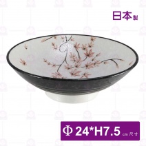 【日本製】雪楓葉拉麵碗-Φ24xH7.5cm