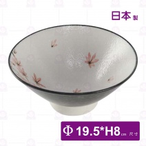 【日本製】雪楓葉8吋茶漬碗-Φ19.5xH8cm