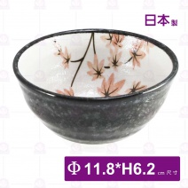 【日本製】雪楓葉飯碗-Φ11.8xH6.2cm