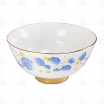 【大同磁器】春戀繡球金線邊飯碗-8件組