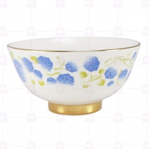 【大同磁器】春戀繡球金線邊飯碗-8件組