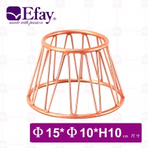 【Efay】3D止滑圓展示架皇冠紅銅色-4吋