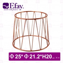 【Efay】3D止滑圓展示架-皇冠紅銅色-8吋