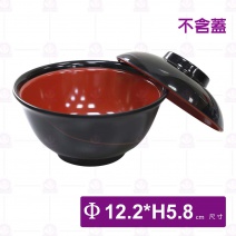  【LihTay】3037日式湯碗(身)(紅黑) (24入/盒)