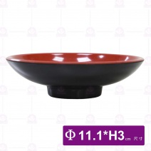  【LihTay】3037日式湯碗(蓋)(紅黑) (30入/盒)