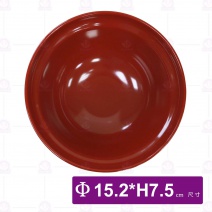  【LihTay】3038天井碗(身)(紅黑) (24入/盒)