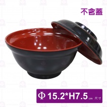  【LihTay】3038天井碗(身)(紅黑) (24入/盒)