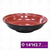 【LihTay】3038天井碗(蓋)(紅黑) (24入/盒)