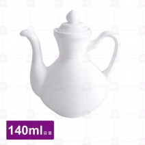 【全國磁器】白色醬醋瓶(無字)-140ml