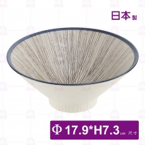 【日本製】亂十草 7吋茶漬碗-Φ17.9xH7.3cm
