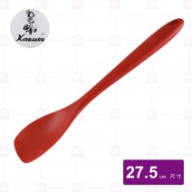 【KINDAIRO金太郎】矽膠深型一體拌煎鏟(紅)-27.5cm