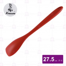 【KINDAIRO金太郎】矽膠深型一體拌煎鏟(紅)-27.5cm