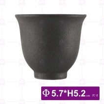 陶燒杯(黑)-Φ5.7xH5.2cm