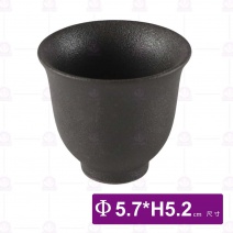 陶燒杯(黑)-Φ5.7xH5.2cm