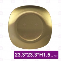 韓式方盤(金)-23.3x23.3xH1.5cm