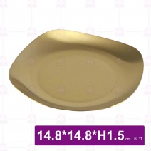 韓式方盤(金)-14.8x14.8xH1.5cm