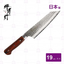 【界孝行】33層槌目大馬士革VG10劍形牛刀-19cm
