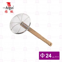 【雅緻Argus】木柄加強撈網(粗) 8目 Φ24cm