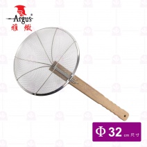 【雅緻Argus】木柄加強撈網(粗) 8目 Φ32cm