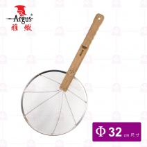 【雅緻Argus】木柄加強撈網(粗) 8目 Φ32cm