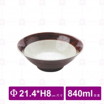 【台灣美耐】JW1008 陶面 寬口拉麵碗  (12入/盒)