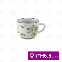 水中花 6.5cm有耳茶杯 Φ7xH5.6cm