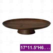 【菊川本味】相思木盤(高腳蛋形)-17x11.5xH6cm