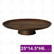 【菊川本味】相思木盤(高腳蛋形)-25x14.5xH6cm
