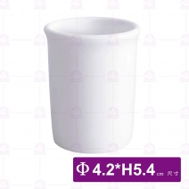 【全國磁器】TA167 白色牙籤罐-Φ4.2xH5.4cm