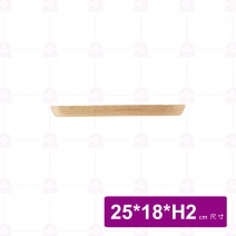 【菊川本味】M152-25圓角橡膠木盤  25x18x2cm