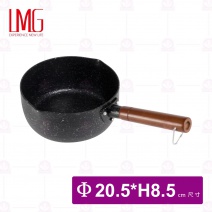 【LMG】長野匠不沾雪平鍋(曜石黑)-Φ20.5xH8.5