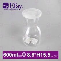 【Efay】圓舞曲 0.6L PC冷水瓶 8.6x8.6x15.5cm