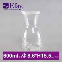 【Efay】圓舞曲 0.6L PC冷水瓶 8.6x8.6x15.5cm