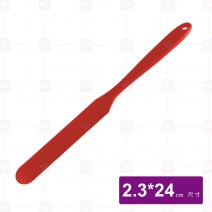 矽膠一體長刮刀(紅)-24cm