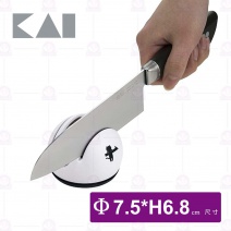 【貝印KAI】AP-5182 貓咪球型磨刀器-Φ7.5xH6.8cm
