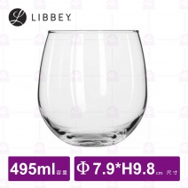 【Libbey】L-222 薄底圓酒杯(12入/盒)-495ml