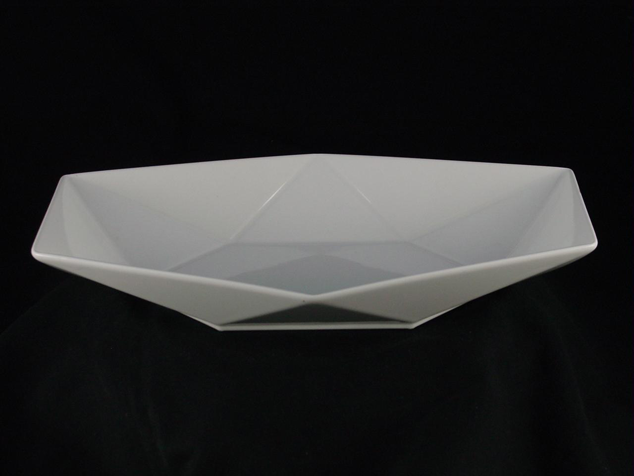 【大同磁器】P5303 菱形紋路長深盤 25.5*15*H4.6cm
