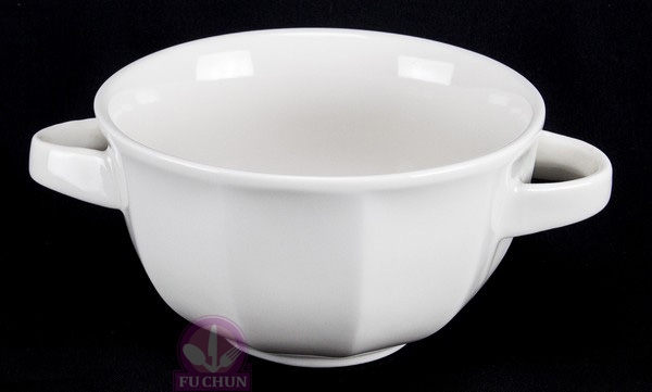 【大同磁器】P7390C雙耳湯碗 14cm