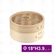 竹蒸籠-蓋 6吋 Φ18x3.9cm