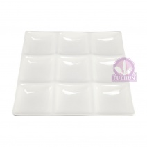 【大同磁器】P57334B9 10吋九格盤 26*H2.5cm