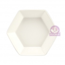 【大同磁器】P6363 六角盤 15.5*H3.5cm