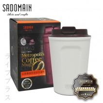 【仙德曼 SADOMAIN】316咖啡直飲保溫杯360cc-白