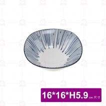 【大同磁器】P4064-149 四邊湯碗 小-梅花露