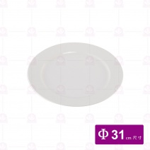 【大同磁器】圓盤寬邊12吋  P70121圓盤   30.5cm