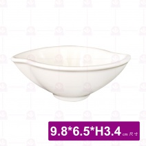 【大同磁器】P3643 葉形味碟 9.8x6.5xH3.4cm